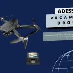 Close-up of Adesso 2K Camera Drone camera lens