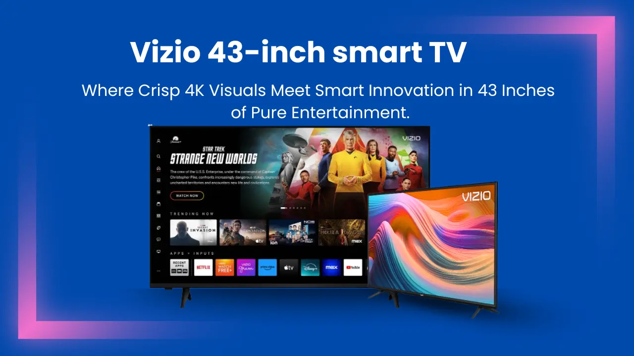 vizio 43 inch smart tv promotional image
