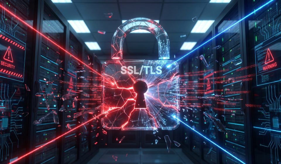 HTTPS padlock and digital certificate illustration representing the eMudhra security incident