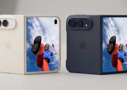 Side-by-side comparison of Apple iPhone Duo Case in Sand and Navy Blue
