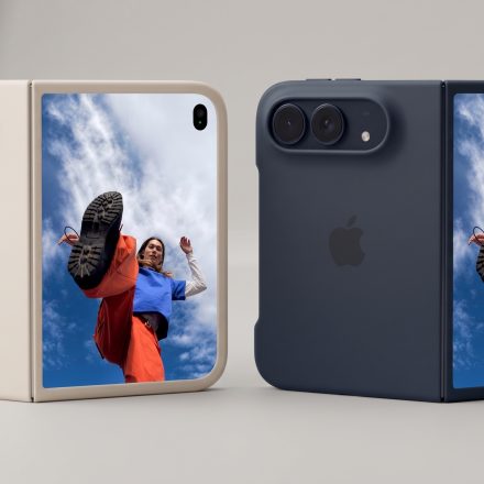Side-by-side comparison of Apple iPhone Duo Case in Sand and Navy Blue