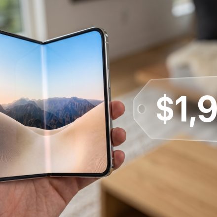 Apple iPhone Duo foldable smartphone open and closed showing its dual-display design