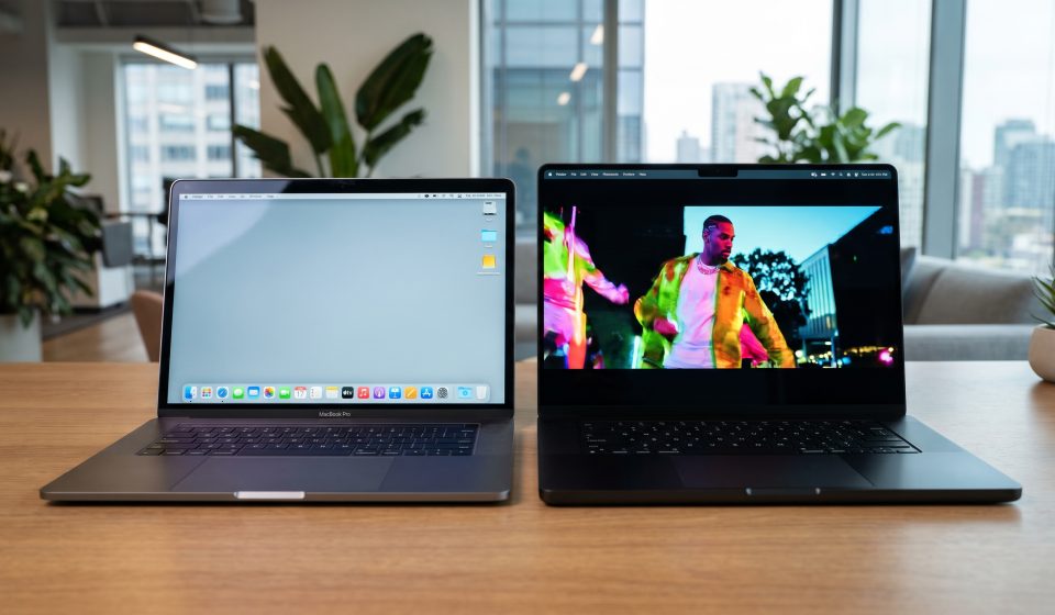 Older M3 MacBook Pro compared with the new 2026 touchscreen MacBook Pro