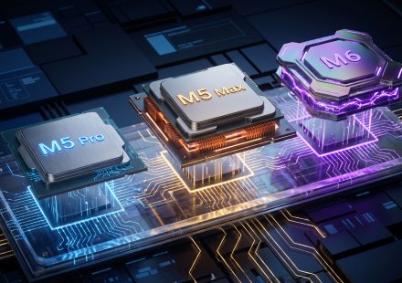 Apple MacBook Pro chip comparison featuring M5 Pro, M5 Max and M6
